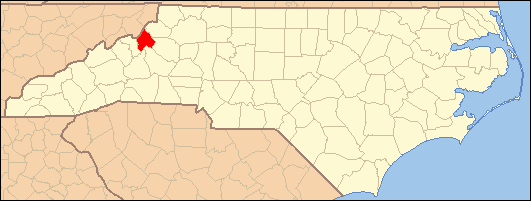 Map — Avery County