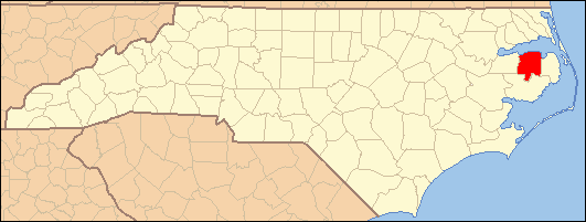 Map — Tyrrell County