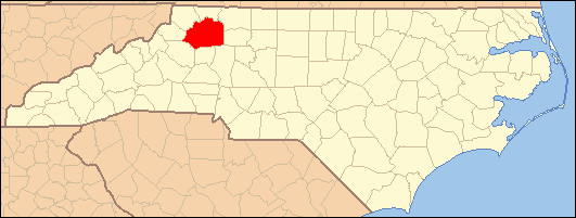 Map — Wilkes County
