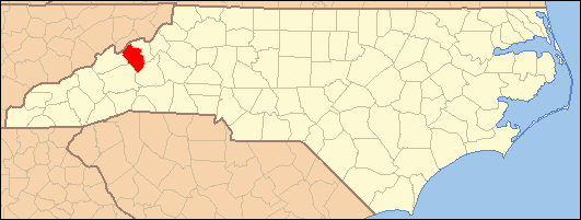Map — Yancey County